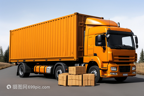 货车上的货物在路边行驶 道路货物运输的现状与挑战